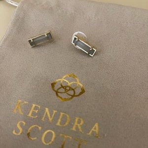 Kendra Scott Rectangle Studs Gray/Gold